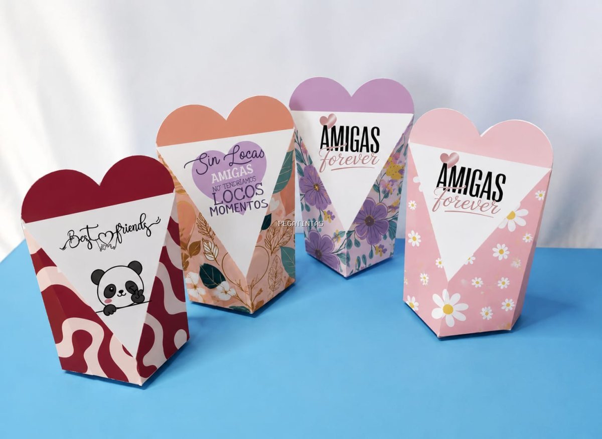 Cajitas Corazon Dia del Amigo